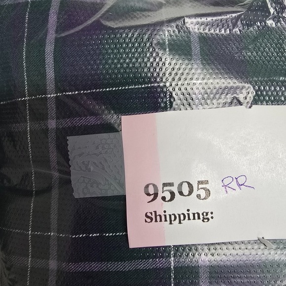 Roller Rabbit Top Large Womens Blue Purple Henley‎ Inverness Plaid Glenda - Picture 13 of 13